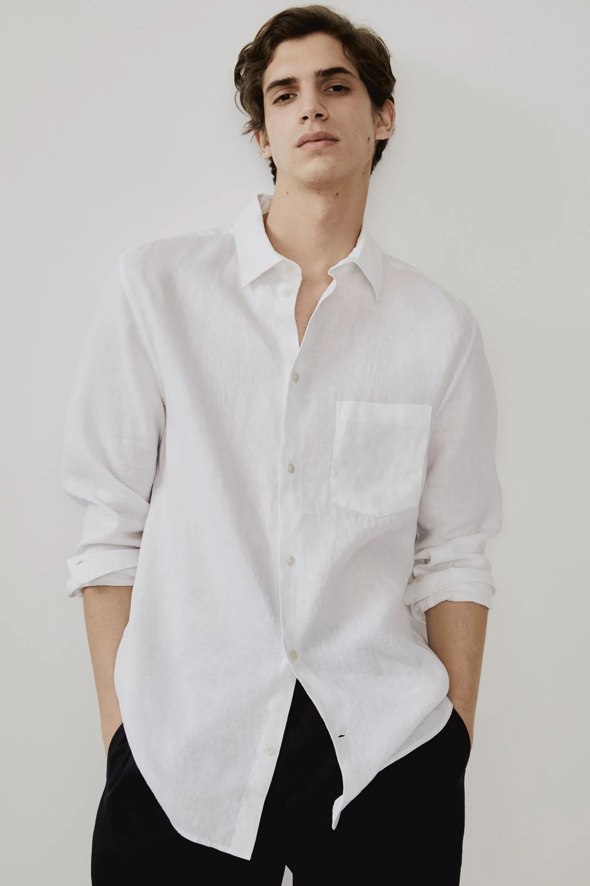 H&M Regular Fit Linen Shirt - Smgarment's