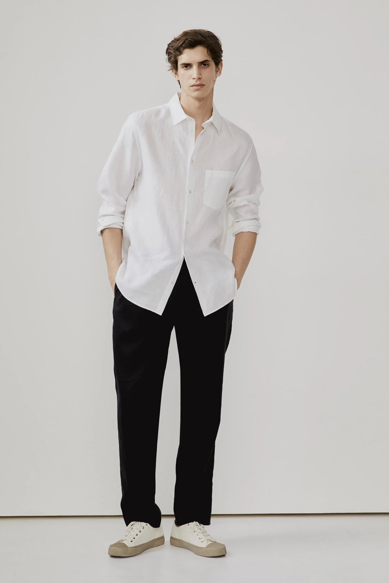 H&M Regular Fit Linen Shirt - Smgarment's