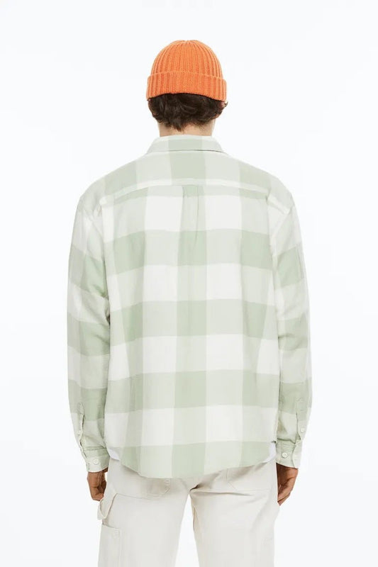 H&M Relaxed Fit Flannel Shirt - Smgarment's