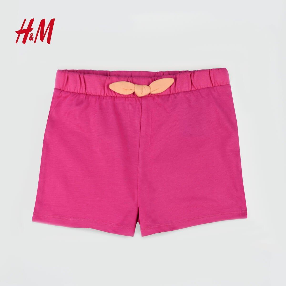 HOT PINK SHORTS WITH BOW - SMgarment's