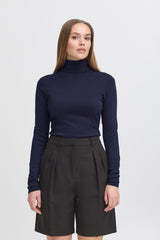 ICHI WOMENS HIGH NECK SWEATER - Smgarment's