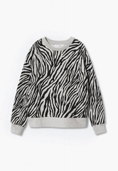 MNG Girls Zebra Print Sweat Shirt