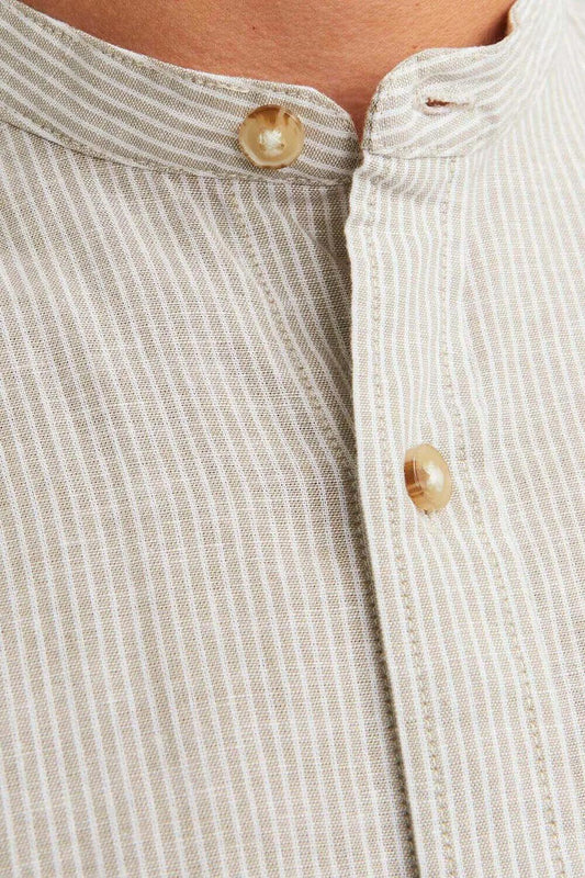 JACK AND JONES Summer Band Linen Blend Shirt - SMgarment's