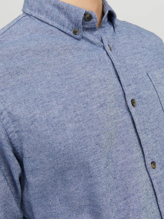 JACK & JONES Classic Faded Denim Melange Shirt - SMgarment's