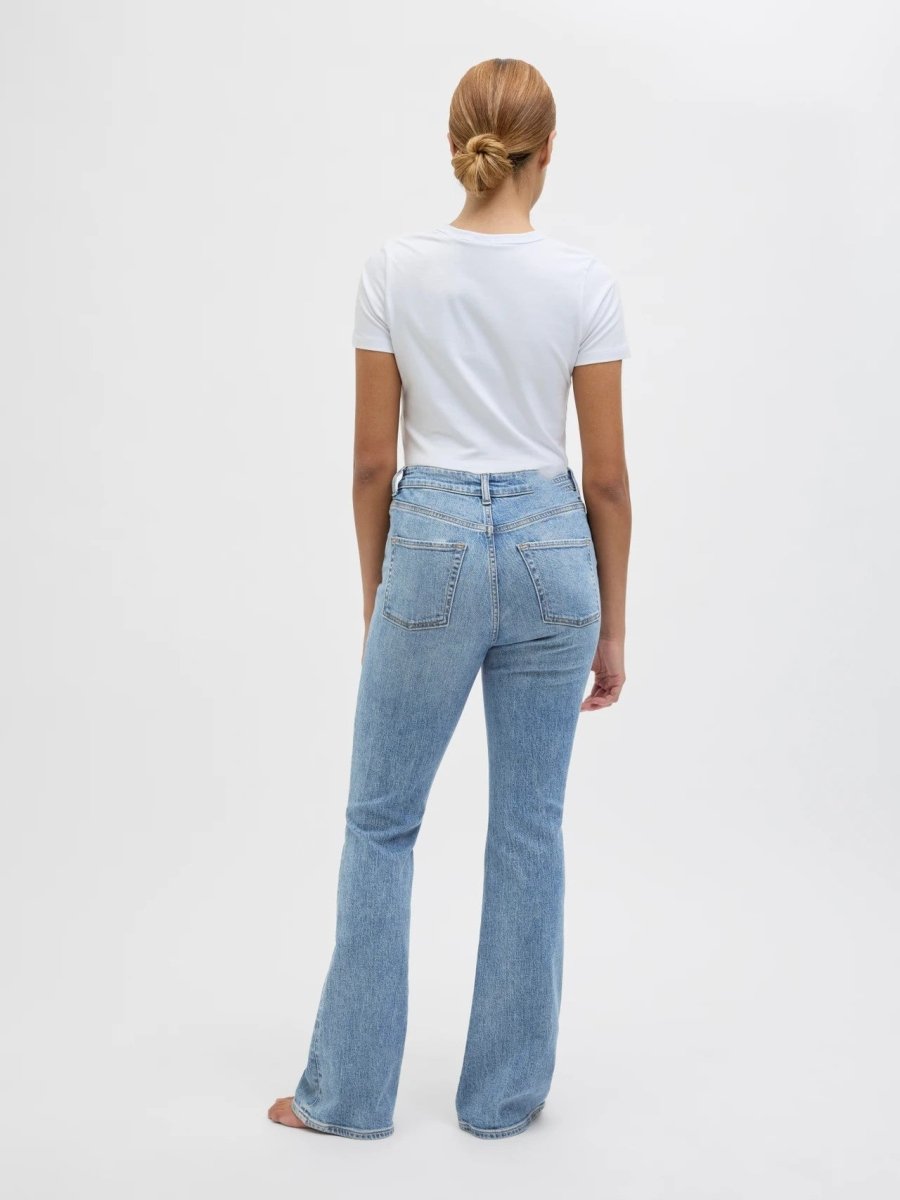 JACK & JONES JXTURIN BOOTCUT HIGH WAIST JEANS RIPPED STYLE - Smgarment's