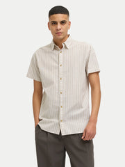 JJ Shirt Joshua Beige Comfort Fit