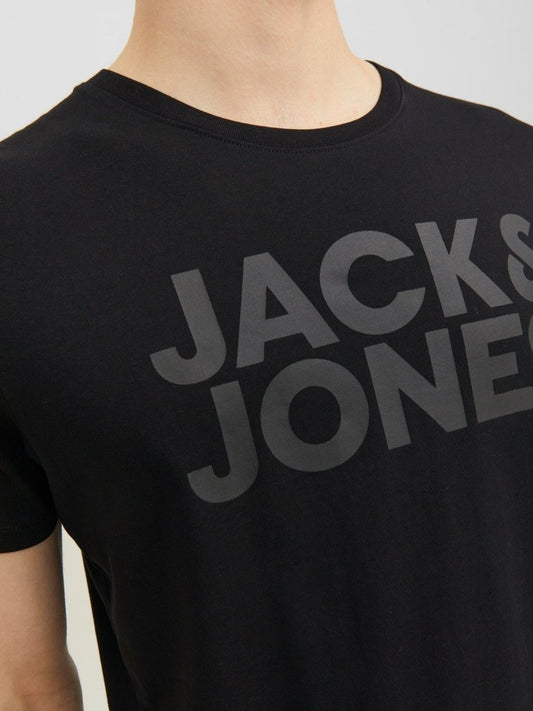 JACK & JONES Logo Round Neck T-Shirt - Smgarment's