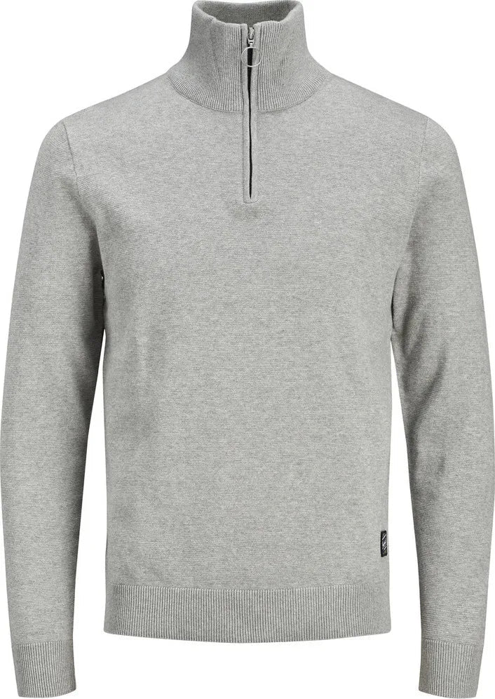 Jack & Jones Long Sleeve Grey Sweater - Smgarment's