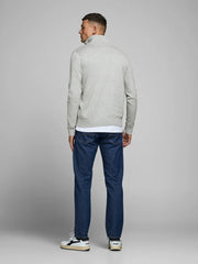 Jack & Jones Long Sleeve Grey Sweater - Smgarment's