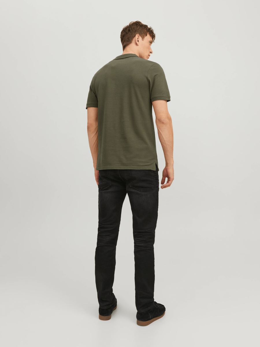 JACK & JONES Plain Shirt collar Polo - Smgarment's