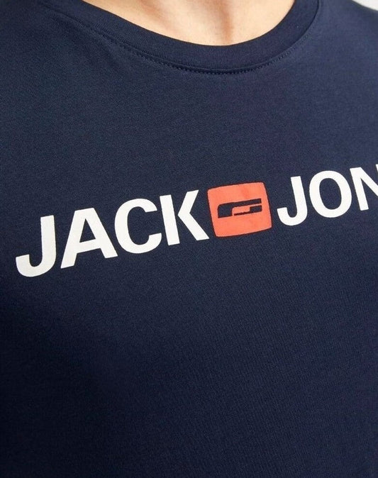 JACK & JONES Round Neck Logo T-shirt - Smgarment's
