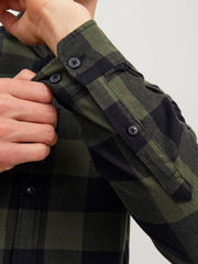 JACK & JONES SLIM FIT CHECKED SHIRT - SMgarment's