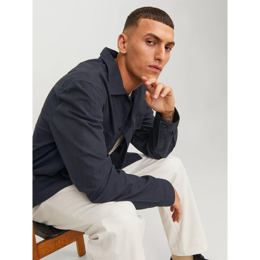 JACK & JONES Venice Linen Blend Long Sleeve Overshirt - SMgarment's