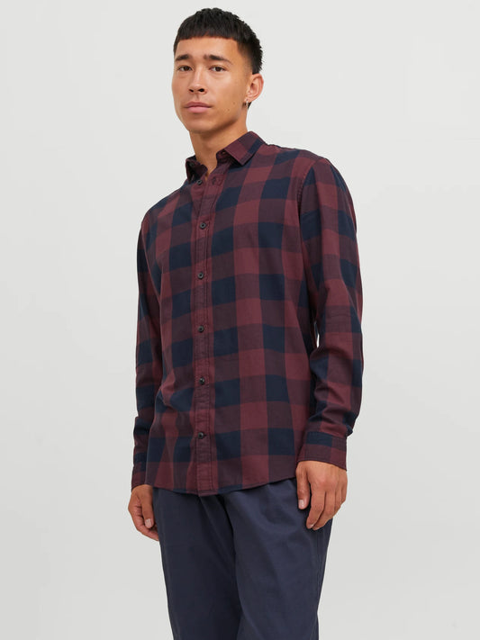 Jack & Jones Men Slim Fit Checked shirt