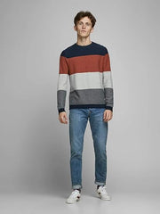 Jack&Jones Men's JORFLAME KNIT CREW NECK STS Sweater - Smgarment's