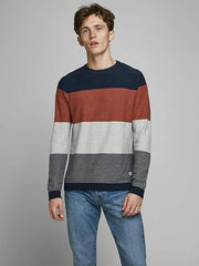 Jack&Jones Men's JORFLAME KNIT CREW NECK STS Sweater - Smgarment's