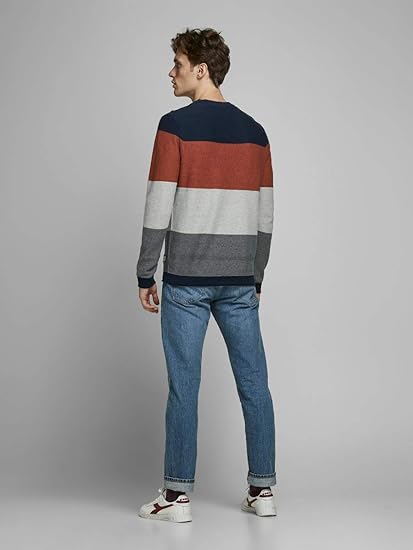 Jack&Jones Men's JORFLAME KNIT CREW NECK STS Sweater - Smgarment's