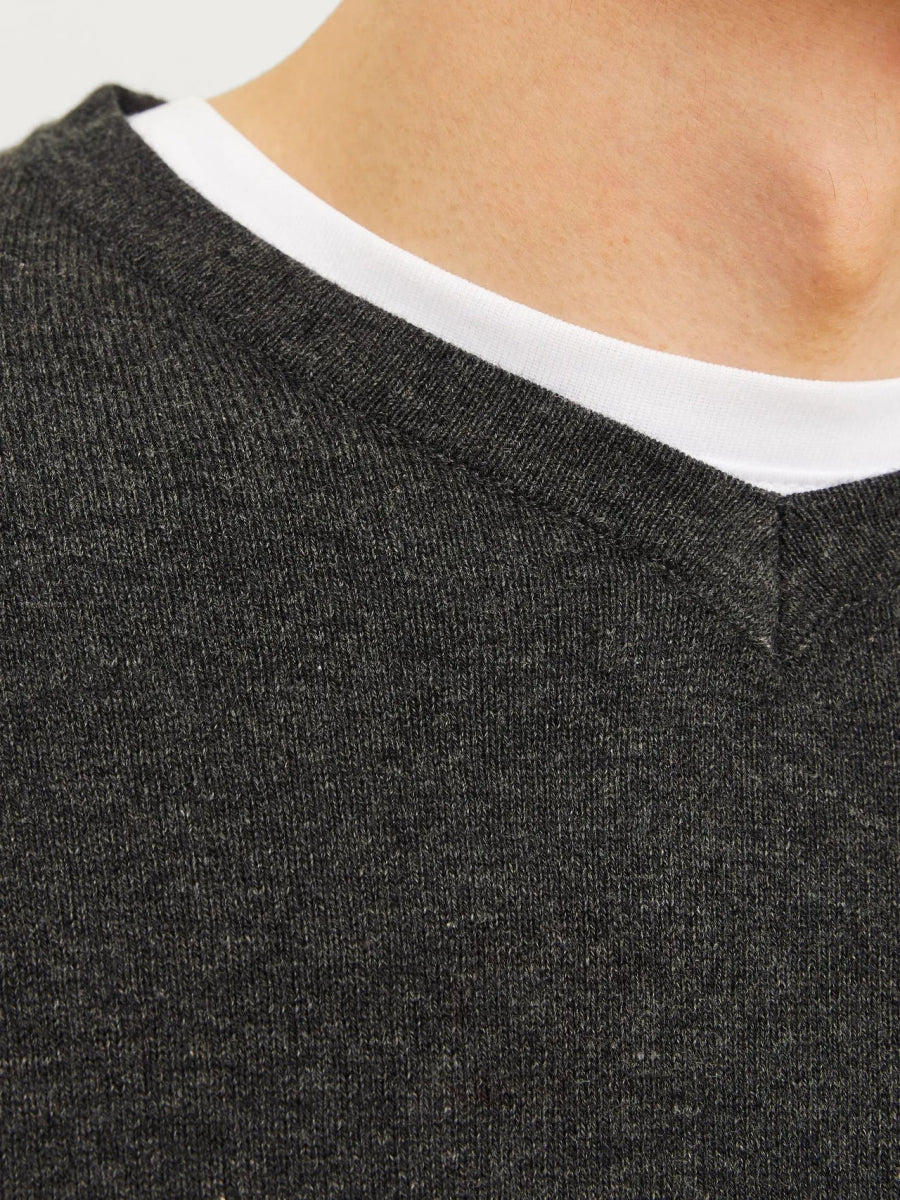 JACK&JONES Plain Knitted Pullover - Smgarment's