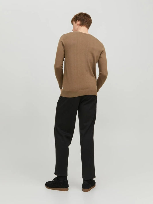 JACK&JONES Plain Knitted Pullover - SMgarment's