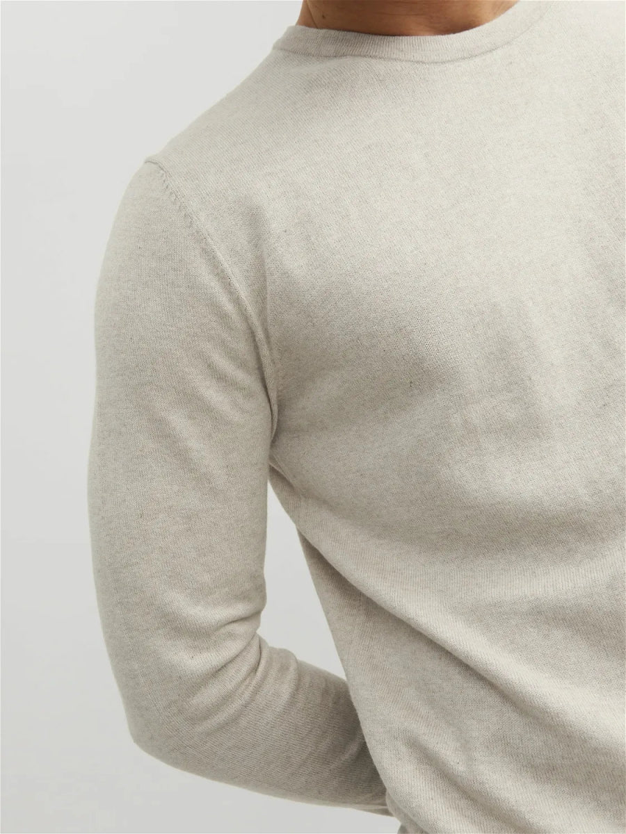 JACK&JONES Plain Knitted Pullover - Smgarment's