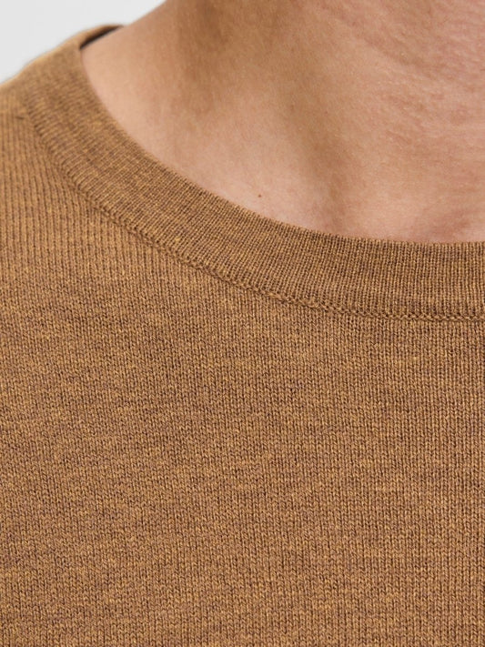 JACK&JONES Plain Knitted Pullover - Smgarment's