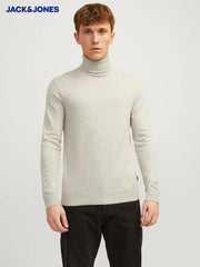 JACK&JONES Plain Turtleneck Beige / Oatmeal - Smgarment's