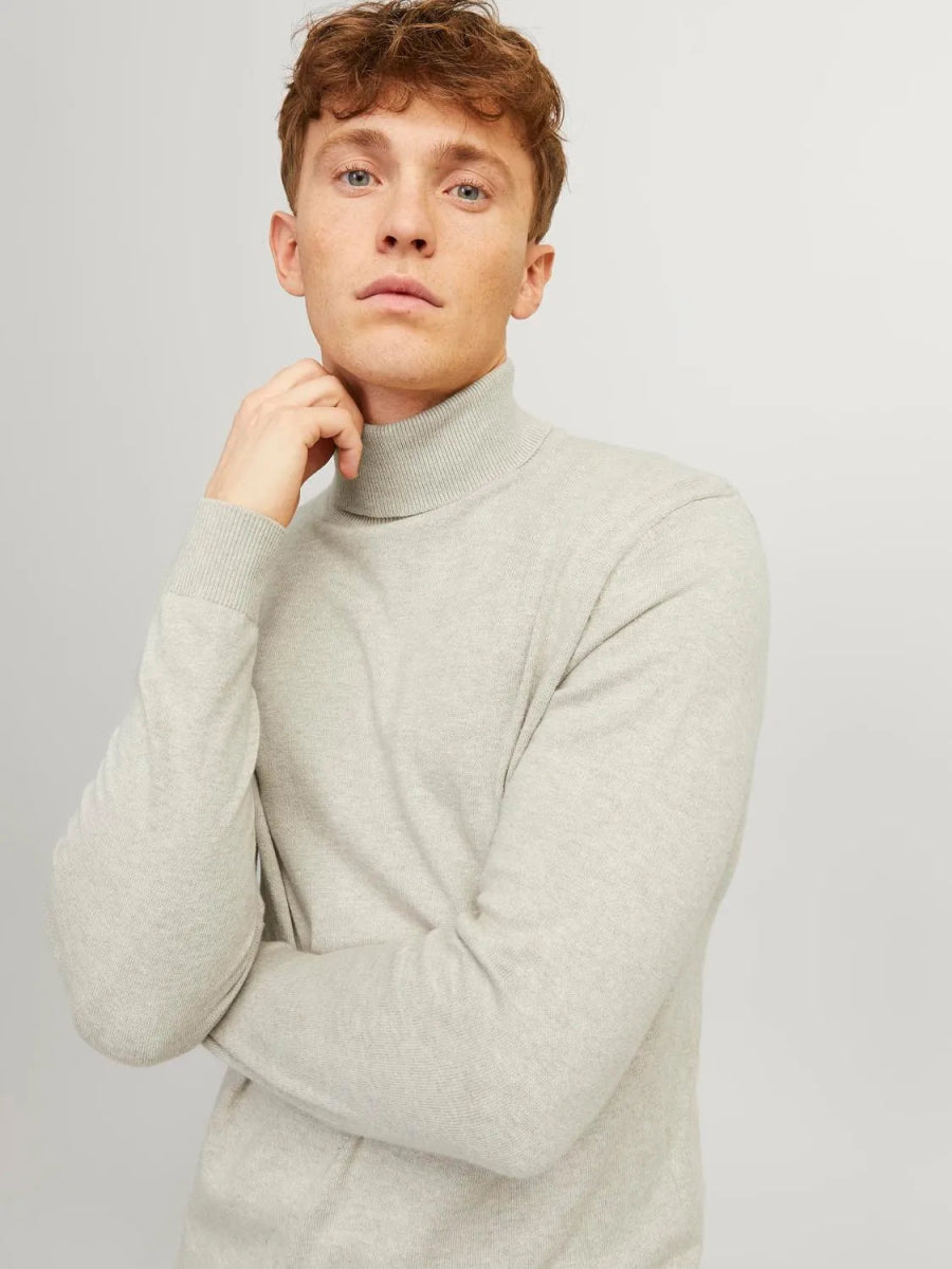 JACK&JONES Plain Turtleneck Beige / Oatmeal - Smgarment's