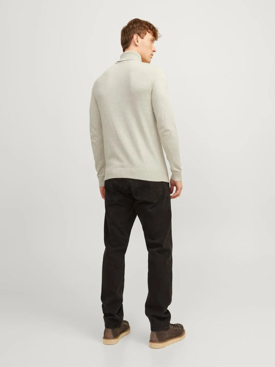 JACK&JONES Plain Turtleneck Beige / Oatmeal - Smgarment's