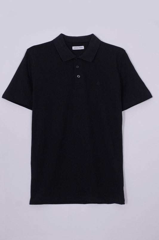 JACK&JONES Shirt Collar Plain Polo - Smgarment's