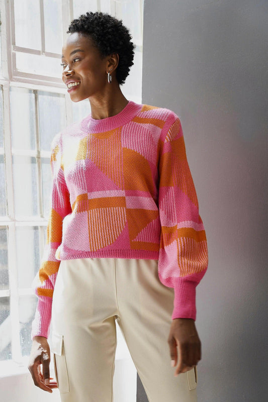 Jacquard Crew Knit - SMgarment's