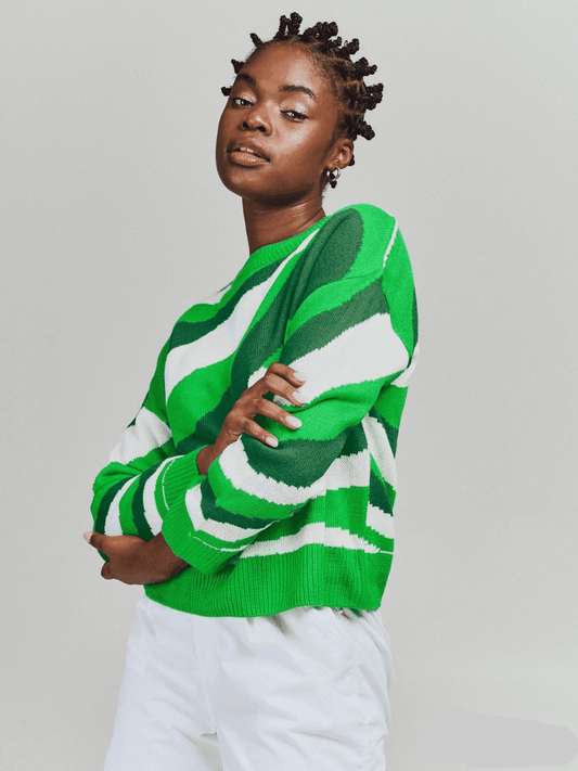 Jacquard Crew Knit - SMgarment's