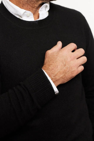 Jules Cashmere Black Sweater - Smgarment's