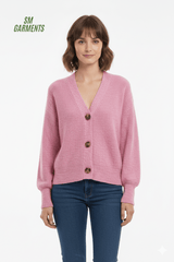 KAFFE Womens V - Neck Cardigan - Smgarment's