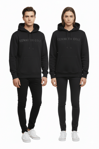 KENETH COLE MENS EMBOSSED LOGO HOODIE - Smgarment's