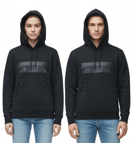 KENETH COLE MENS EMBOSSED LOGO HOODIE - Smgarment's