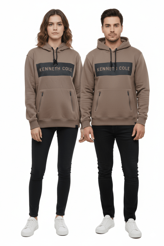 KENETH COLE MENS EMBOSSED LOGO HOODIE - Smgarment's