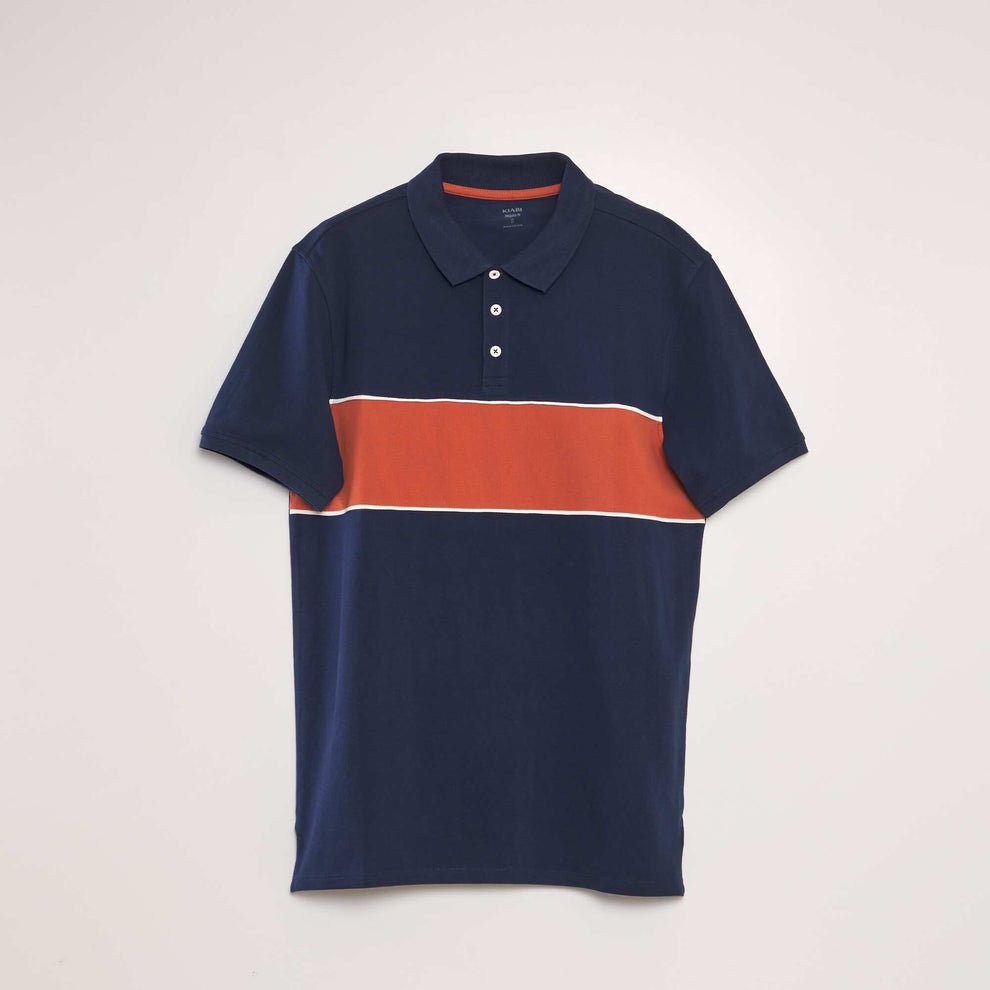KIABI MENS Cotton piqué polo shirt - Smgarment's