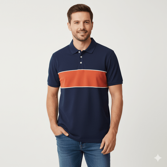 KIABI MENS Cotton piqué polo shirt - Smgarment's