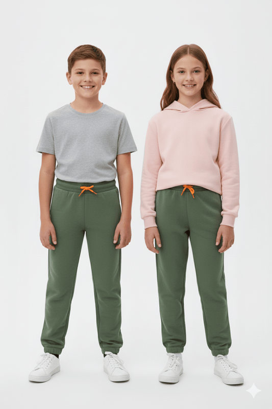 KIDS BASIC GREEN TROUSER - Smgarment's
