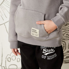 KIDS BASIC HOODIE (GRAY) - Smgarment's