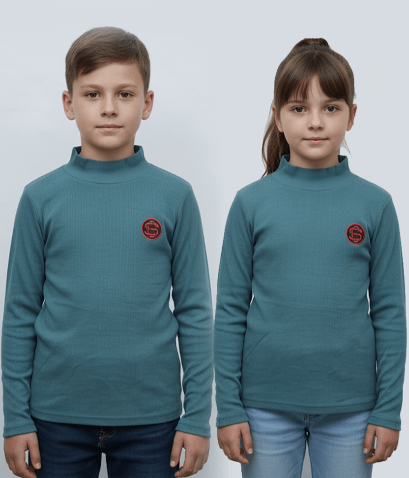 KIDS BASIC TURTLENECK SWEATER - Smgarment's
