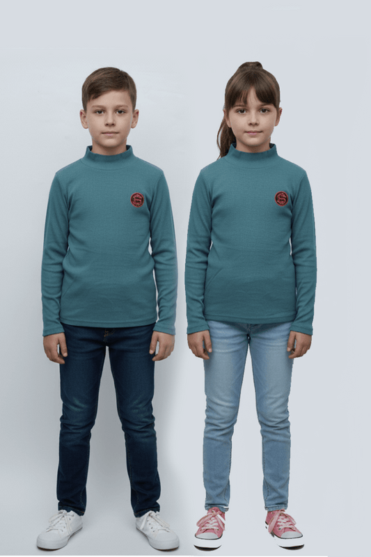 KIDS BASIC TURTLENECK SWEATER - Smgarment's