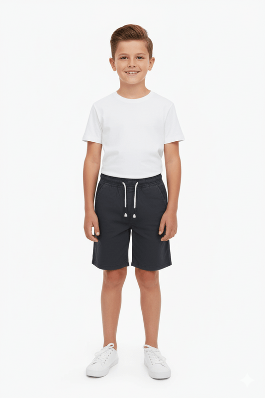 KIDS EL CORTE INGLIS Boys' Casual Drawstring Shorts – Dark Charcoal - Smgarment's