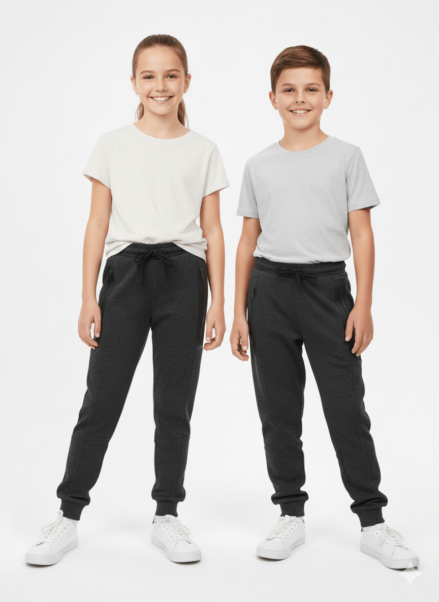Kids Performance Tech Jogger Trouser with Zipper Pockets - Smgarment's