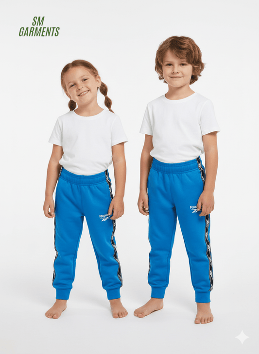Kids' Taped Joggers Trouser - Bright Cobalt Blue - Smgarment's