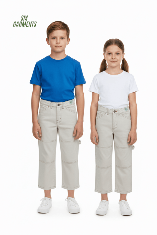 Kids' Wide - Leg Utility Pants – Off - White - Smgarment's