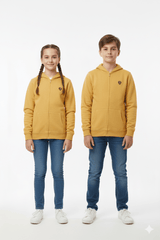 KIDS ZIPPED LOGO HOODIE - Smgarment's