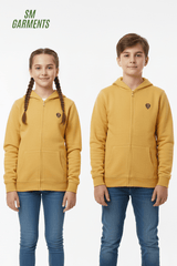 KIDS ZIPPED LOGO HOODIE - Smgarment's