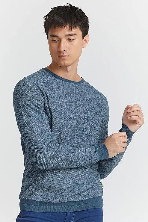 Knitted Knit Pullover With Chest Pocket - SMgarment's