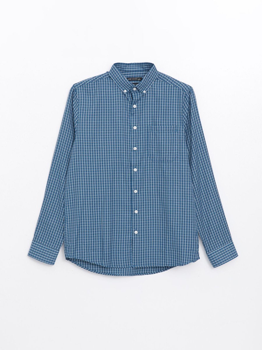 LC WAIKIKI Checked Gabardine Formal Regular Fit Shirt - Smgarment's